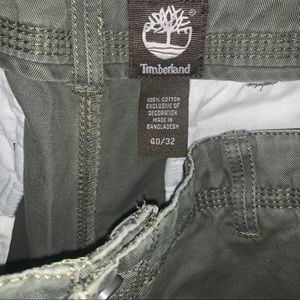 Timberland Men's Olive Green Pants 100% COTTON